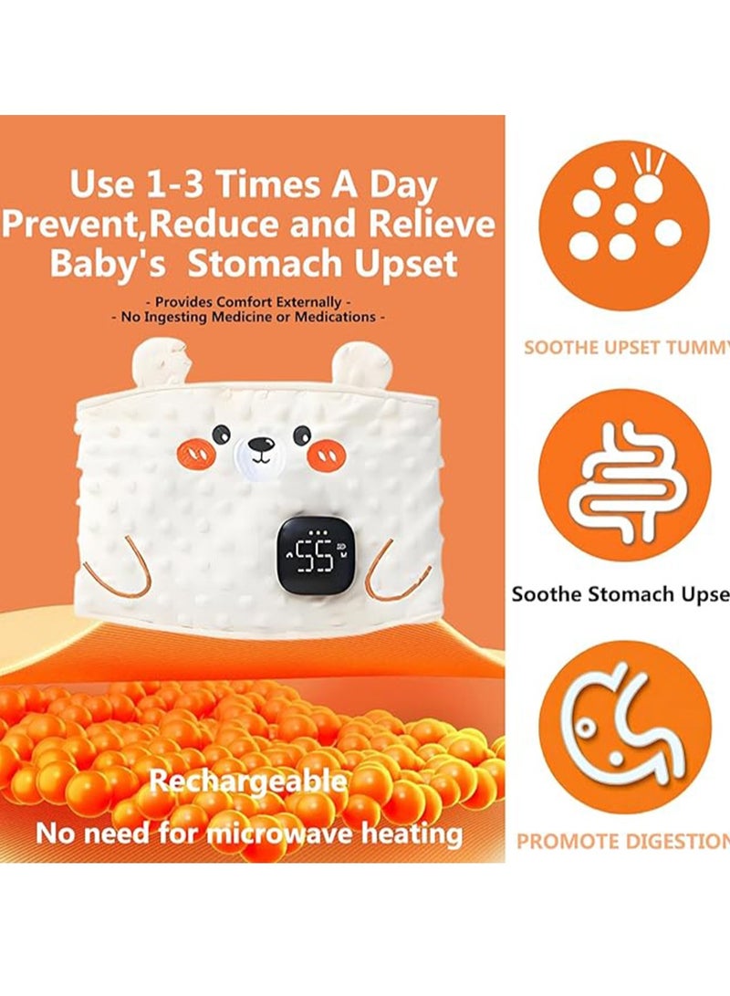 Gonice New Generation Baby Colic and Gas Relief - Baby Heating/Vibrating Tummy Wrap,Slight Vibration And Gentle Heat Relief of Upset Stomach And Helps Baby Fall Asleep - Image 3